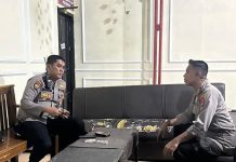 Pantau Kamtibmas, Wakapolrestabes Makassar Kunjungi Mapolsek Mamajang FOTO: Wakapolrestabes AKBP Budi Susanto SIK, dan Kapolsek Mamajang Kompol Sulkarnain. SKM.M.Adm.SDA