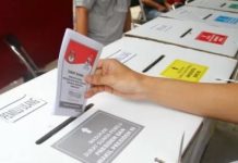 Survei Litbang Kompas PAN dan PPP Terancam Tidak Lolos Parliamentary Threshold Ilustrasi coblos partai di Pemilu