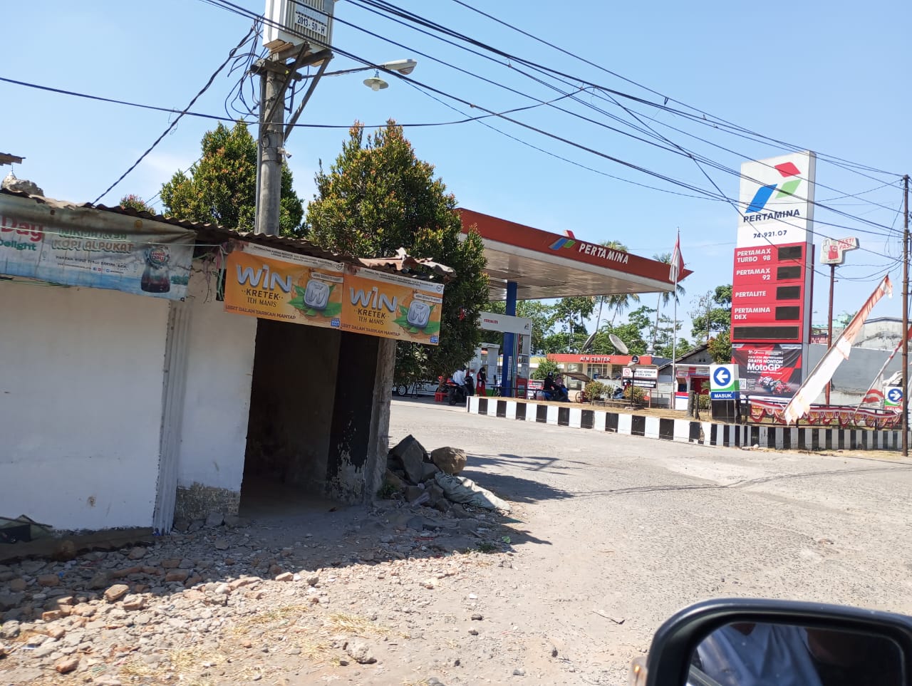 FOTO: SPBU 74.921.07 Panciro di Jalan Poros Palangga, Kabupaten Gowa, Sulawesi Selatan 