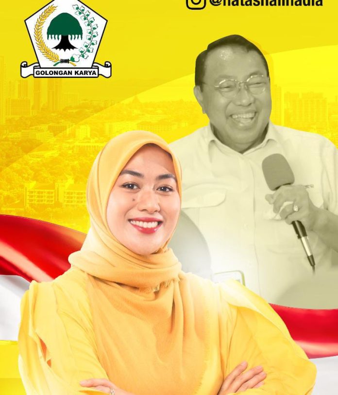 FOTO: Nathasa Sumana Wardani calon anggota legeslatif partai Golkar dari Dapil Sulsel 2.