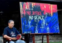 Kabar Bakal 2 Pasang Capres di Pilpres 2024, SBY: Jangan ada Dusta di Antara Kita FOTO: Ketua Majelis Tinggi Partai Demokrat Susilo Bambang Yudhoyono (SBY) dengan karya lukisannya. (Instagram)