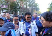 Lewat Tani On Stage, Kementan Dorong Hilirisasi Pertanian FOTO: Menteri Pertanian Syahrul Yasin Limpo, jalan sehat dan TalkShow Tani On Stage di kawasan Anjungan Pantai Losari, Kota Makassar, Sulawesi Selatan. Minggu (3/9/2023).