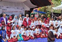 Peringatan Hari Kesehatan Gigi Nasional: Merawat Senyuman Sehat untuk Generasi Mendatang FOTO: Yayasan Celosia Marennu Indonesia di SDN 221 Malili, Luwu Timur, pada Kamis, 14 September 2023.