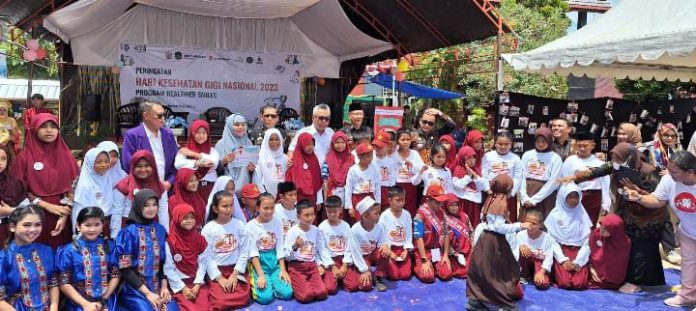 FOTO: Yayasan Celosia Marennu Indonesia di SDN 221 Malili, Luwu Timur, pada Kamis, 14 September 2023.