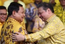 Prabowo Datang Lagi ke DPP Golkar, Ada Apa? FOTO: Prabowo Subianto dan Airlangga Hartarto