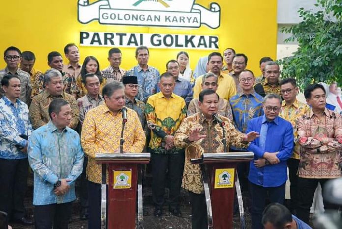 FOTO: Pertemuan Koalisi Indonesia Maju (KIM) di Kantor DPP Golkar, Jakarta, Kamis malam (14/9/2023).