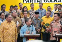 Anis Matta Sebut Jika Prabowo Terpilih Merupakan Babak Sejarah Baru Bagi Indonesia FOTO: Anis Matta Ketua Partai Gelora saat menyampaikan keterangan persnya di Kantor DPP Partai Golkar, Jakarta pada Kamis (14/9).