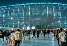 Laga Pembukaan Piala Dunia U-17 di JIS, Indonesia versus Ekuador FOTO: Jakarta International Stadium (JIS) di Kelurahan Papanggo, Kecamatan Tanjung Priok, Jakarta Utara, Jakarta, Indonesia.