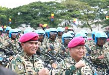 Catatan Singkat Prabowo dan Korps Marinir FOTO: Prabowo Subianto bersama Komandan korps Marinir TNI AL