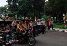DPP Betor Sumut Sejahtera lakukan Deklarasi dan Parade Betor Sumatera Utara dukung terciptanya area publik yang aman dan nyaman jelang tahapan Pemilu 2024 FOTO: Wakapolri Komjen Pol. Drs. Agus Andrianto, S.H., MH, ke Gedung Serbaguna Universitas Negeri Medan (Unimed), Jalan Williem Iskandar, untuk menghadiri kegiatan Bakti Sosial Polri Presisi Untuk Negeri yang dihadiri oleh ragam organisasi dan lintas suku yang ada di Sumut.