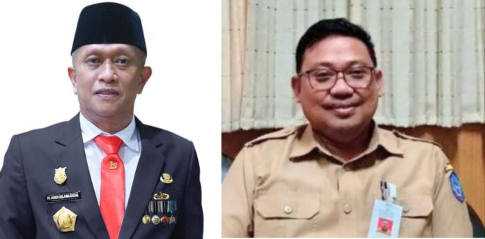 FOTO: Sekretaris Daerah Kabupaten Bone Drs. H. A. Islamuddin, MH. Dan Asrul Sani Kepala Dinas Penanaman Modal dan PTSP Pemprov Sulsel