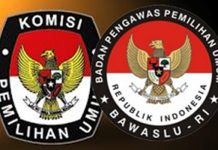 Dilema Rekrutmen Komisioner Foto kolase logo KPU dan Bawaslu