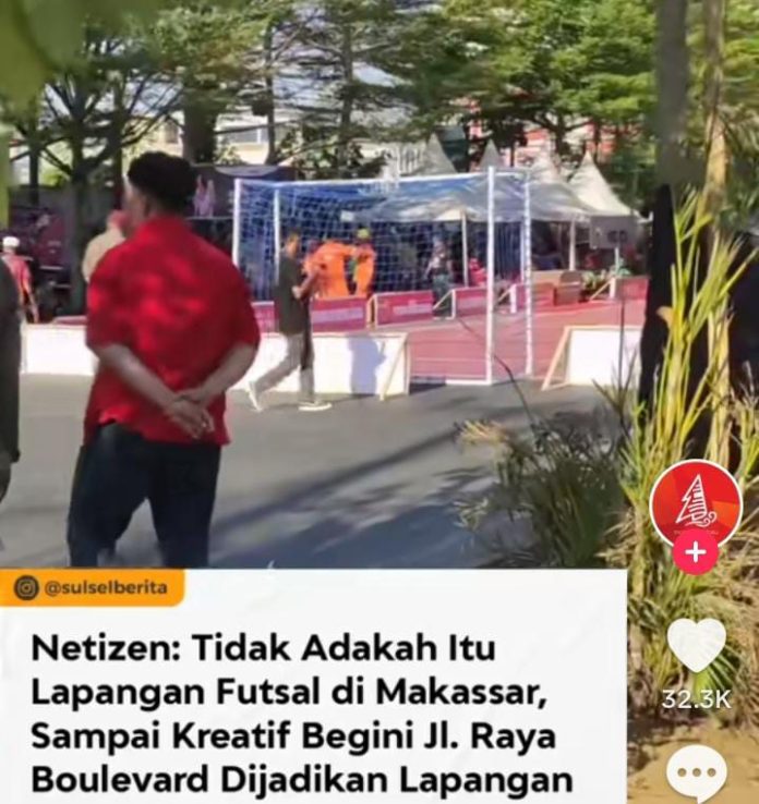 Tangkap layar dari akun tiktok Makassar Infoku