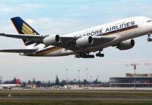 Beredar Kabar Kedatangan Mentan, Polres Bandara Soetta: Tidak ada Info ke Kami FOTO: Singapore Airlines (SIA) saat mendarat di Bandara Soekarno Hatta di Jakarta (ist)