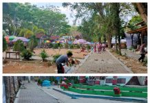 Gerak Cepat Panpel Wisuda UKI Toraja bersama Pemda Tator Langsung Tangani Sampah Pelaksanaan Wisuda