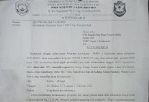 Dugaan Pungli Hantui Orangtua Siswa di SMP Negeri 4 Situbondo Tangkap layar pungutan biaya yang diduga dilakukan oknum panitia SMP Negeri 4 Situbondo.