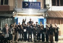 PBHI Sulsel Adakan Pelatihan Kader Pembela LKP HAM 2023 FOTO: Pengurus Perhimpunan Bantuan Hukum Dan Hak Asasi Manusia (PBHI) Wilayah Sulawesi Selatan mengadakan pelatihan kader pembela hak asasi manusia (LKP HAM). Kegiatan tersebut dilaksakan selama 6 hari sejak 20-22 dan 27-29 Oktober 2023 di kantor PBHI Sulsel Jalan Topaz Raya Kota Makassar. (22/10/2023)