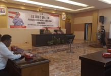 Kapolrestabes Makassar Bahas Cooling System Hadapi Pemilu 2024 FOTO: Kombes Mokhamad Ngajib, Bahas Cooling System Hadapi Pemilu 2024 di aula Polrestabes Makassar. Senin, 23 Oktober 2023.