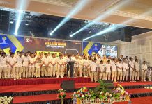 BPD HIPMI Solid Dukung Harmansyah Pencalonan DPD RI FOTO: Ketua Umum BPD HIPMI Sulsel periode 2020-2023, Andi Rahmat Manggabarani melantik pengurus BPC HIPMI Kab Maros, Senin malam (23/10/2023).