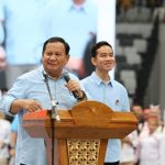 LSI Denny JA: Prabowo Gibran 53,5 Persen, Belum Tentukan Pilihan 5,5%, Satu Putaran FOTO: Prabowo Subianto dan Gibran Rakabuming Raka saat deklarasi (properti Facebook Prabowo)
