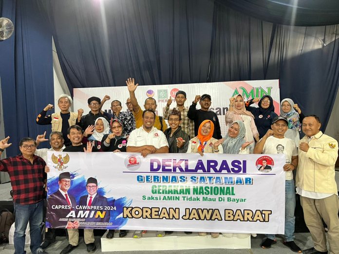 FOTO: Konfederasi Nasional Relawan Anies Baswedan (KoReAn) tidak henti-hentinya terus memperluas Gerakan Saksi AMIN Tak Mau Dibayar atau GERNAS SATAMAR.