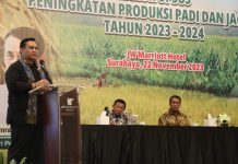 Komentari Kinerja Pertanian, Ombudsman: Kementan Butuh Sosok Pemimpin Kuat Pada Diri Andi Amran FOTO: Anggota Ombudsman RI, Yeka Hendra Fatika saat hadir di Rapat Koordinasi Upaya Khusus (Upsus) Peningkatan Produksi Padi dan Jagung 2023-2024 di Surabaya, Rabu malam (22/11/2023).