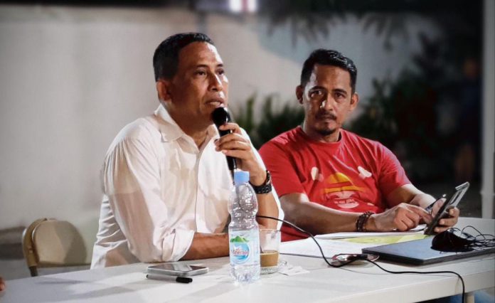 FOTO: Sauleng Rauf (Yoyok) Ketua Deklarasi Pemilu Damai ala Anak Motor Sulawesi Selatan