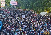 Bawaslu Temukan Oknum ASN Diknas Sulsel Saat Gelaran Jalan Sehat Timses Capres-Cawapres di Makassar FOTO: Gerak jalan sehat hadirkan Capres-Cawapres pada Sabtu dan Minggu (25-26/11/2023) di kota Makassar.