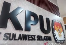 KPU Keluarkan Putusan Lokasi Pemasangan APK di Kabupaten Bulukumba FOTO: Komisi Pemilihan Umum Provinsi Sulawesi Selatan di Jl. A. P. Pettarani No.102, Kelurahan Bua Kana, Kecamatan Rappocini, Kota Makassar, Sulawesi Selatan. (Antara)