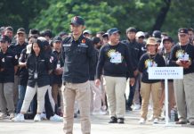 Apel Siaga Pengawasan, Mardiana Rusli Minta Pengawas Tegakkan Keadilan Pemilu FOTO: Apel Siaga Pengawasan Pemilihan Umum di Lapangan Karebosi, Kota Makassar, Rabu (6/12/2023) pagi.
