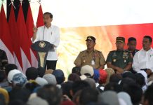 Mentan Amran Berterimakasih, Presiden Tambah Anggaran Pupuk Subsidi 14 Triliun FOTO: Presiden Jokowi dan Menteri Pertanian Andi Amran Sulaiman dalam kunjungan kerjanya ke Banyumas, Jawa Tengah, Selasa, 2 Januari 2024.