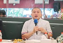 Appi Target 20 Persen Perolehan Suara Partai Golkar di Kota Makassar FOTO: Munafri Arifuddin Ketua DPD Partai Golkar saat memberikan keterangan persnya di Makassar