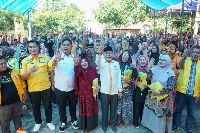 FOTO: Caleg DPR RI Dapil II Partai Golkar Nomor Urut 4, Taufan Pawe (TP) menggelar sosialisasi, di Kabupaten Barru, Sulsel, Rabu, 24 Januari 2023.