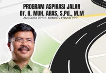 Urat Nadi Perekonomian di Desa Tumbuh, Warga Dapil Sulsel 2 Beri Gelar Muhammad Aras Bapak Pembangunan Desa ILUSTRASI: Pembangunan jalan di Dapil Sulsel 2 Anggota Komisi V DPR RI, Muhammad Aras.