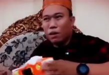 TM Pelaku Penistaan Agama Islam Resmi Dilaporkan BMI ke Polrestabes Makassar Foto tangkap layar dari video viral Mr. MT yang menyebut Rasulullah Muhammad bukan nabi terakhir.