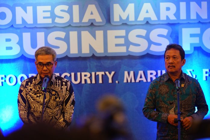 FOTO: Wakil Menteri Pertanian (Wamentan) Harvick Hasnul Qolbi dalam kegiatan Marine and Fisheries Bussines Forum (IMFBP) 2024 di Jakarta, Senin, 5 Februari 2024.