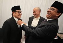Survei AMIN Terendah di Jawa Timur, ini Instruksi Cak Imin ke Kader PKB FOTO: Anies Baswedan dan Muhaimin Iskandar (Cak Imin) saat akan mengikuti debat capres ke-5. (Properti milik Anies/Facebook)