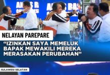Kampanye Anies di Parepare, Caleg PKS Ngaku Nelayan, Ilank Radjab: Ngak Enak Ada Pak Paloh Disitu Tangkap layar dari video viral Sappe saat tampil diatas panggung kampanye Anies Baswedan di kota Parepare. Selasa (6/2/2024)