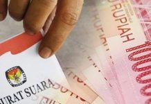 Masa Tenang Pemilu, Temukan Politik Uang dan Bagi Sembako ini Kontak Hotline Sentra Gakumdu Kejati Sulsel ILUSTRASI: Politik uang (ist)