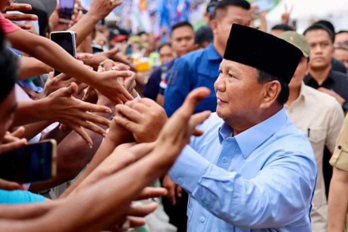 FOTO: Prabowo Subianto calon presiden nomor urut 2 saat menggelar kampanye di Provinsi Jawa Timur (Properti Prabowo/Facebook)