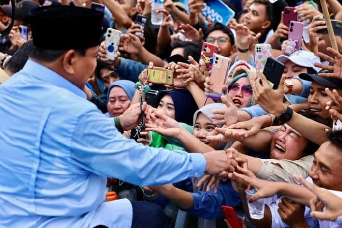 FOTO: Prabowo Subianto calon presiden nomor urut 2 saat menggelar kampanye di Provinsi Jawa Timur (Properti Prabowo/Facebook)