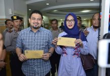 Real Count: APPI dan Cicu dapat Satu Kursi di Dapil Makassar A FOTO: Kiri Munafri Arifuddin-Rachmatika Dewi (Appi-Cicu) saat berpasangan dalam Pilkada kota Makassar 2017. (RA)