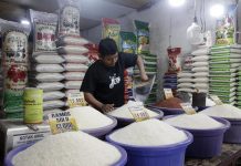 Jelang Ramadhan Harga Beras Terus Menggila, ini Kata Ombudsman FOTO: Pedagang saat merapikan beras di toko. Mereka berjualan di Pasar Minggu, Jakarta, Senin (11/9/2023). (DERY RIDWANSAH/JAWAPOS.COM)