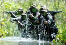 Marinir Gobang Terobos Markas Separatis Teroris OPM, 1 Anggota KKB Tewas ILUSTRASI Pasukan elit TNI AL