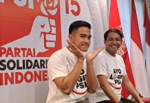 PSI dan PPP Selisih 2.5%, Siapa ke Senayan? FOTO: Kiri Ketua Umum Kaesang Pangarep, B.Sc. dan Raja Juli Antoni, Sekretaris Jenderal PSI. (ist)