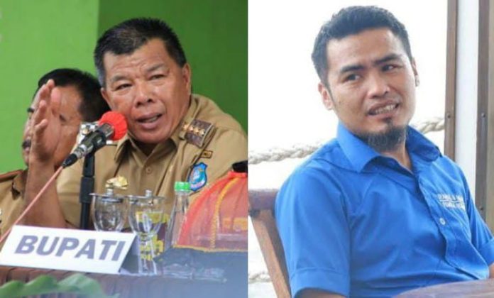 FOTO: Kolase Bupati Bulukumba Andi Utta dan Wakil Ketua KNPI Sulsel Zul Majjaga.