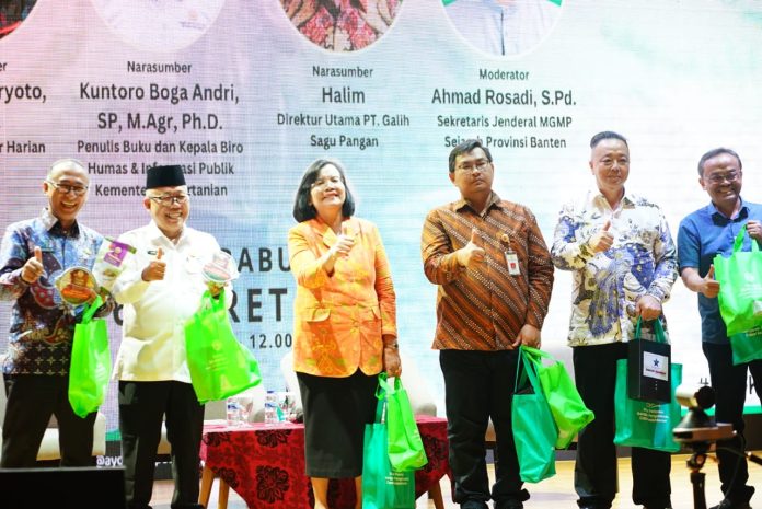 FOTO: Kementerian Pertanian (Kementan) bekerjasama dengan Perpustakaan Nasional Republik Indonesia (Perpusnas RI), mengadakan Talkshow dengan tema Indonesia Swasembada Pangan sekaligus bedah buku berjudul 