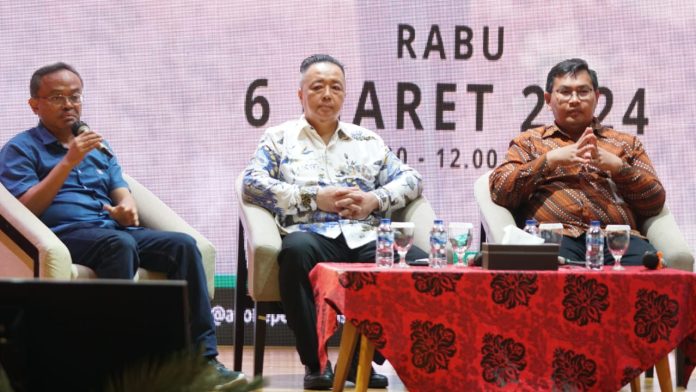 FOTO: Kementerian Pertanian (Kementan) bekerjasama dengan Perpustakaan Nasional Republik Indonesia (Perpusnas RI), mengadakan Talkshow dengan tema Indonesia Swasembada Pangan sekaligus bedah buku berjudul 