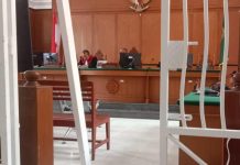 Lembaga Antikorupsi Desak Hakim dan JPU Hadirkan Anggota DPRD Makassar Fraksi PKS Kasus Dana Hibah KONI FOTO: Suasana sidang di Pengadilan Tipikor Makassar, Sulawesi Selatan.