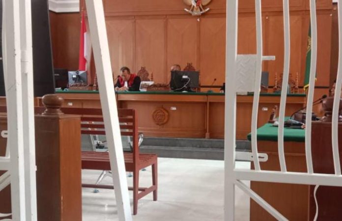 FOTO: Suasana sidang di Pengadilan Tipikor Makassar, Sulawesi Selatan.